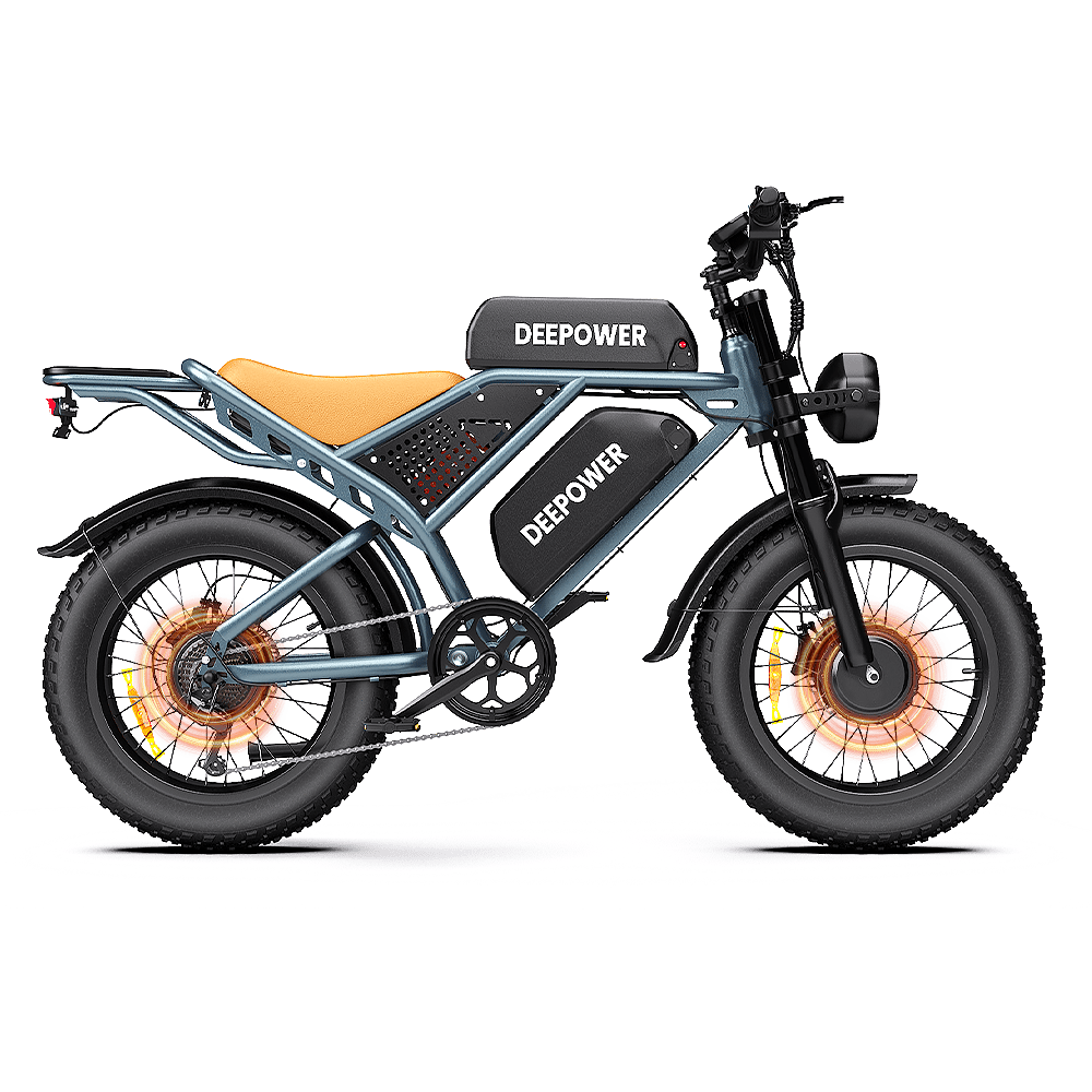 Deepower® S8丨Bicicletă electrică cu dublă baterie și cu motor dublu
