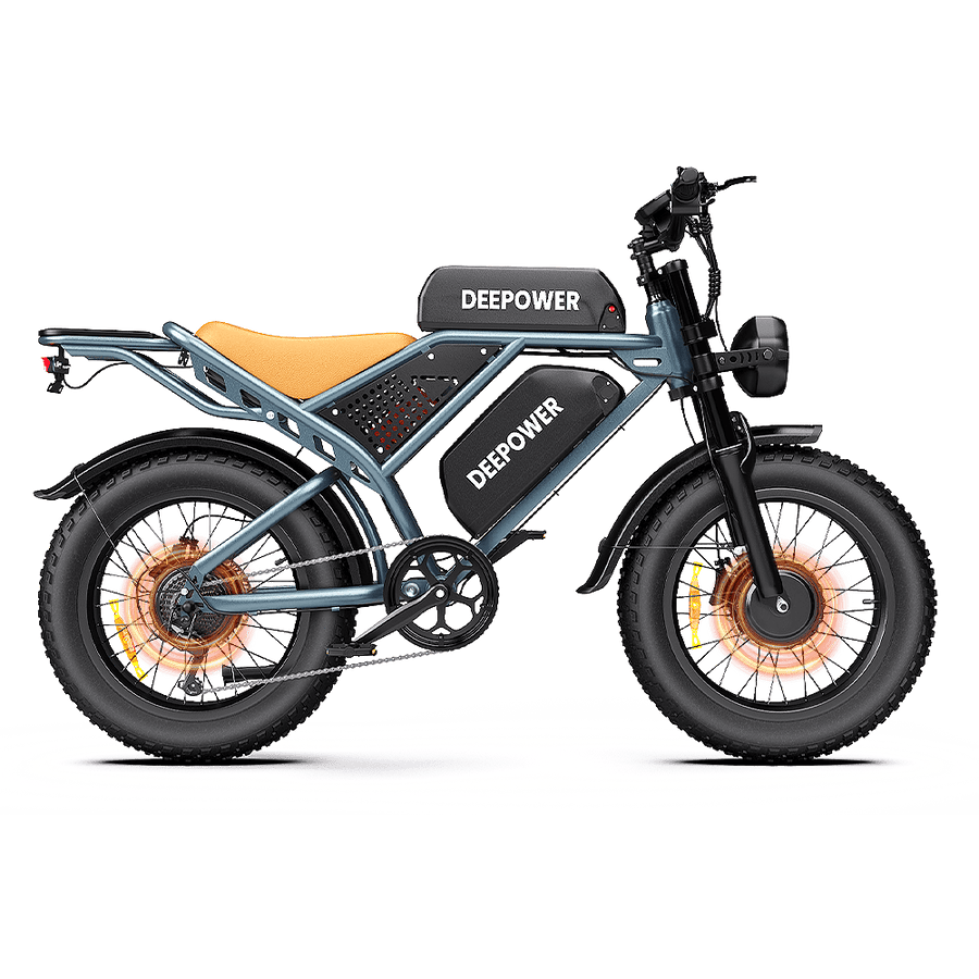 Deepower® S8丨Bicicletă electrică cu dublă baterie și cu motor dublu